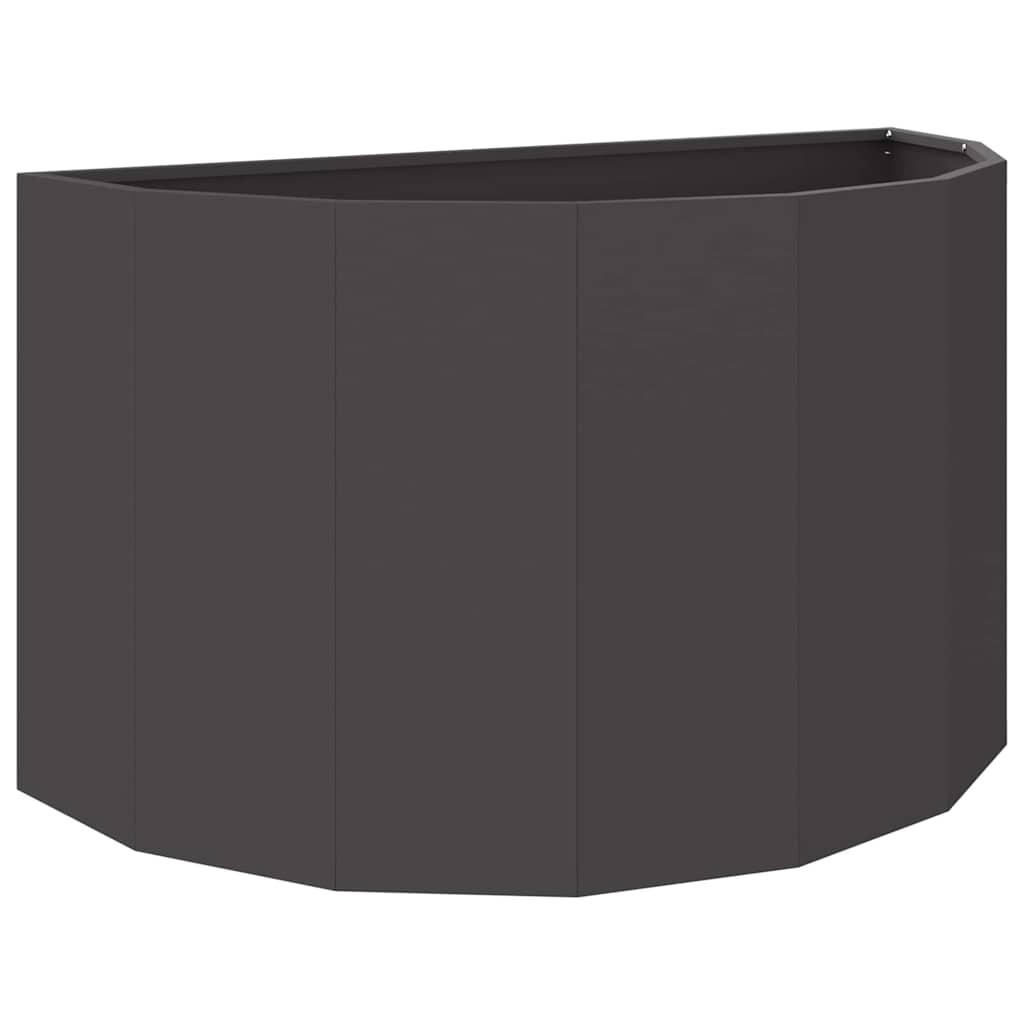 vidaXL Donica Czarny 90 x 45 x 50 cm Stal