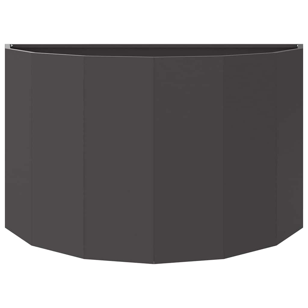 vidaXL Donica Czarny 90 x 45 x 50 cm Stal