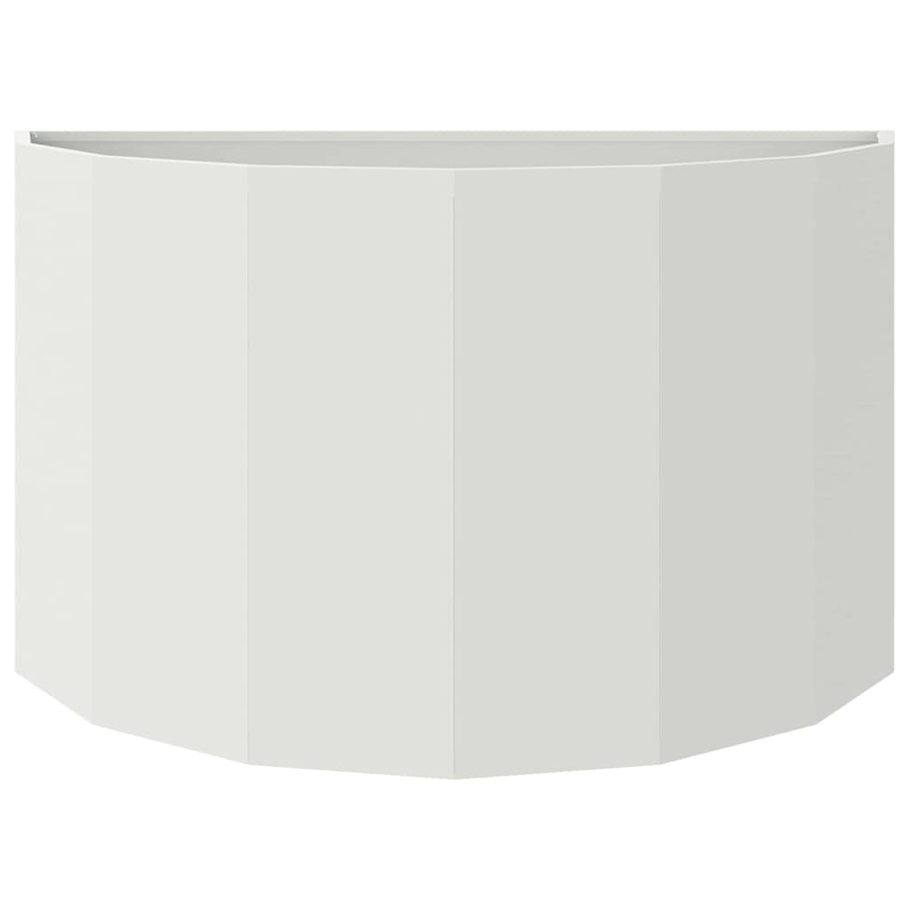 vidaXL Donica Biały 90 x 45 x 50 cm Stal