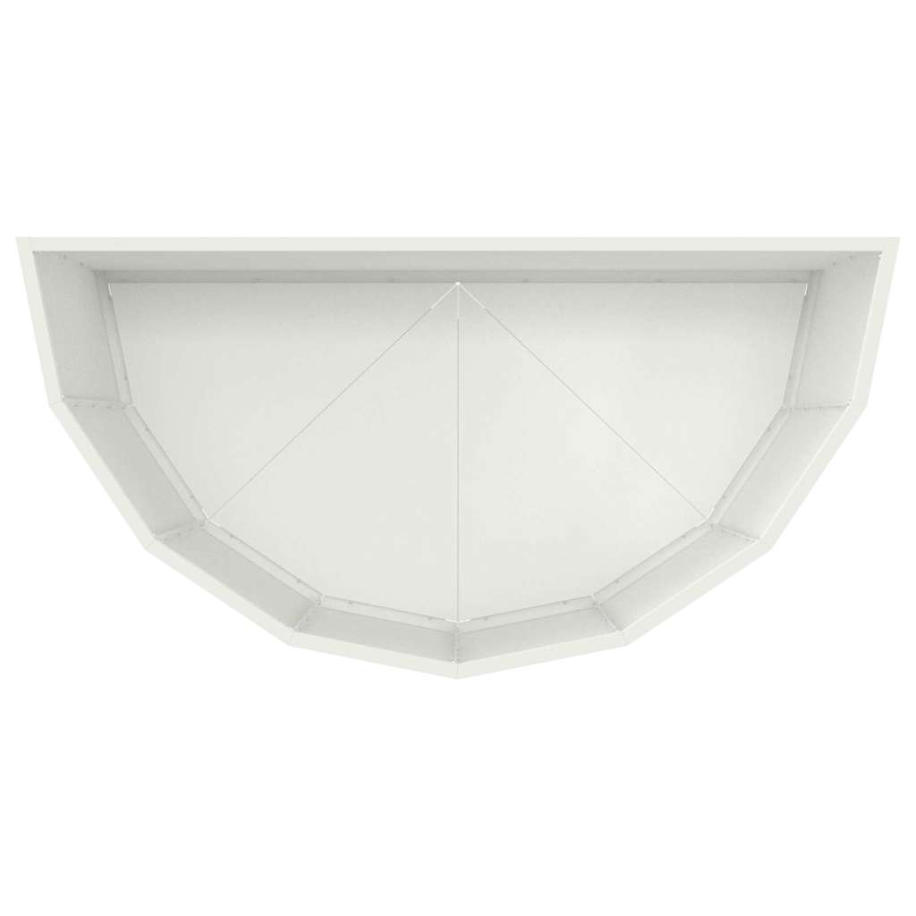 vidaXL Donica Biały 90 x 45 x 50 cm Stal