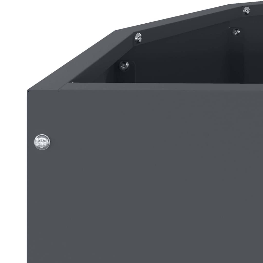 vidaXL Donica Antracyt 90 x 45 x 50 cm Stal