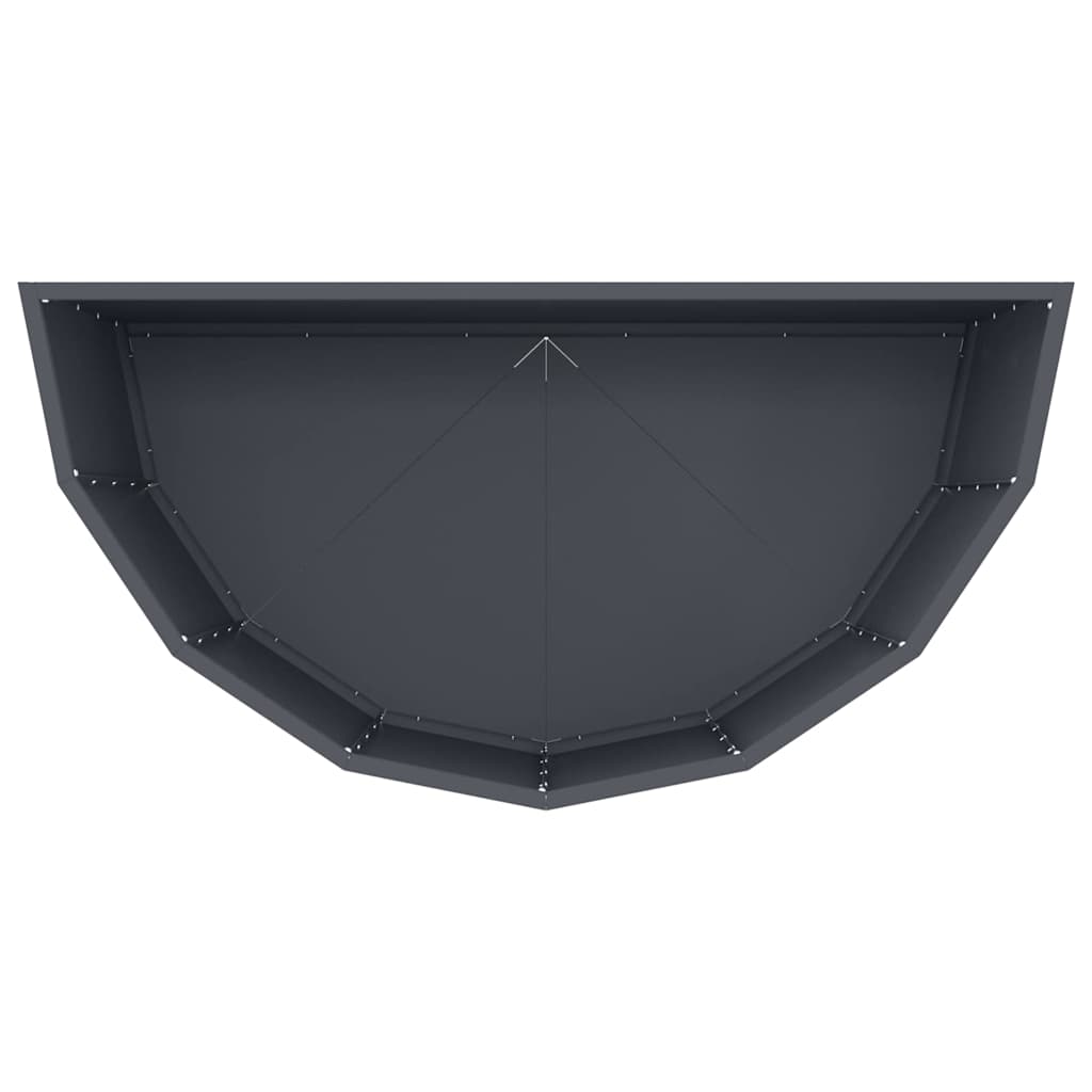 vidaXL Donica Antracyt 90 x 45 x 50 cm Stal