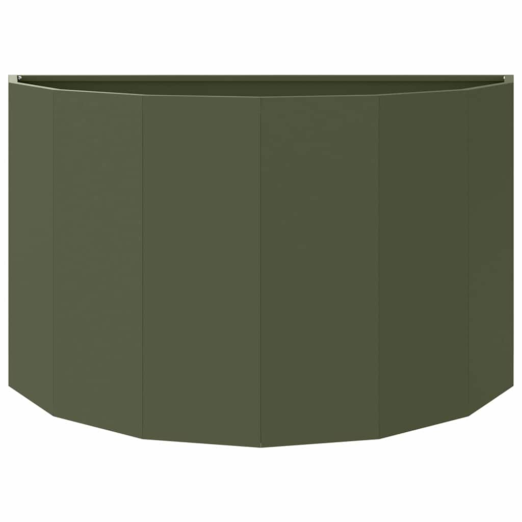 vidaXL Donica Zielony oliwkowy 90 x 45 x 50 cm Stal