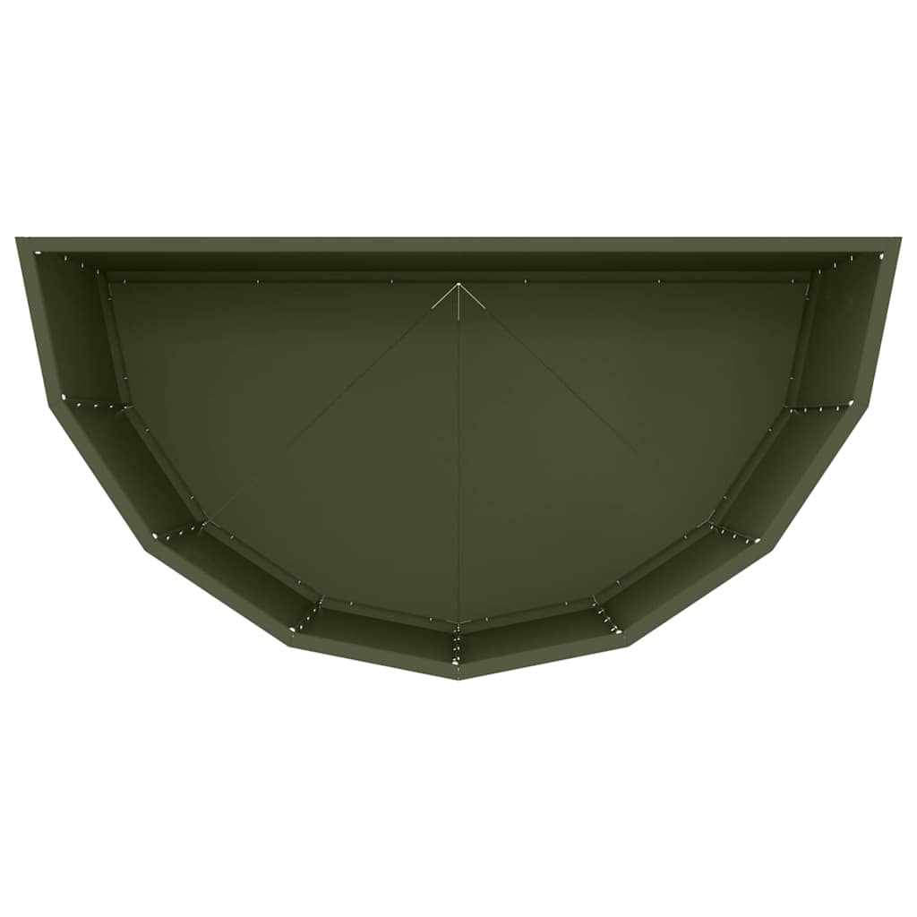 vidaXL Donica Zielony oliwkowy 90 x 45 x 50 cm Stal