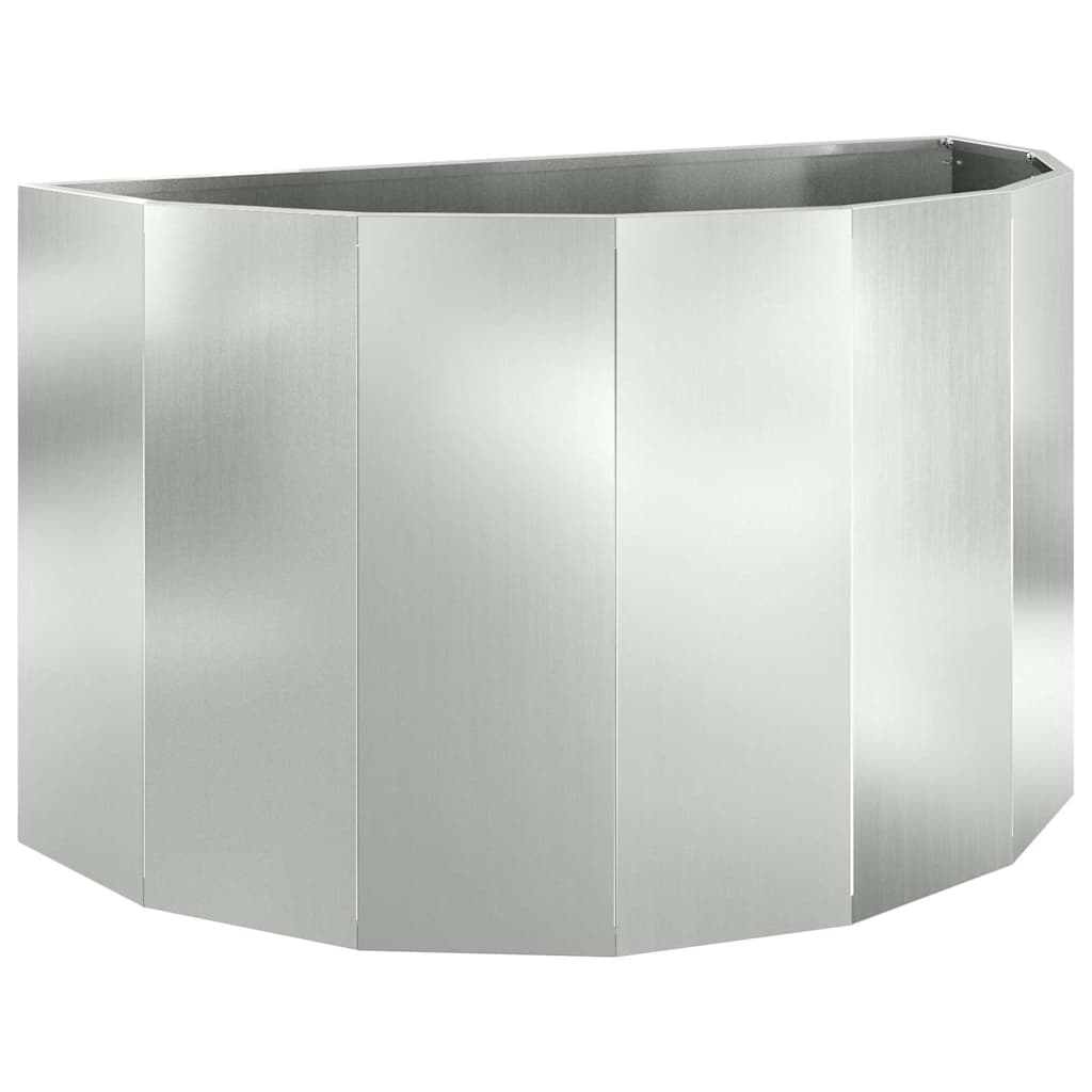 vidaXL Donica Srebrny 90 x 45 x 50 cm Stal Galwanizowana