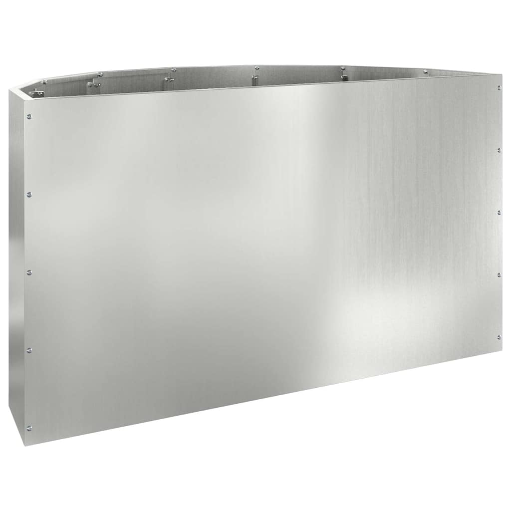 vidaXL Donica Srebrny 90 x 45 x 50 cm Stal Galwanizowana