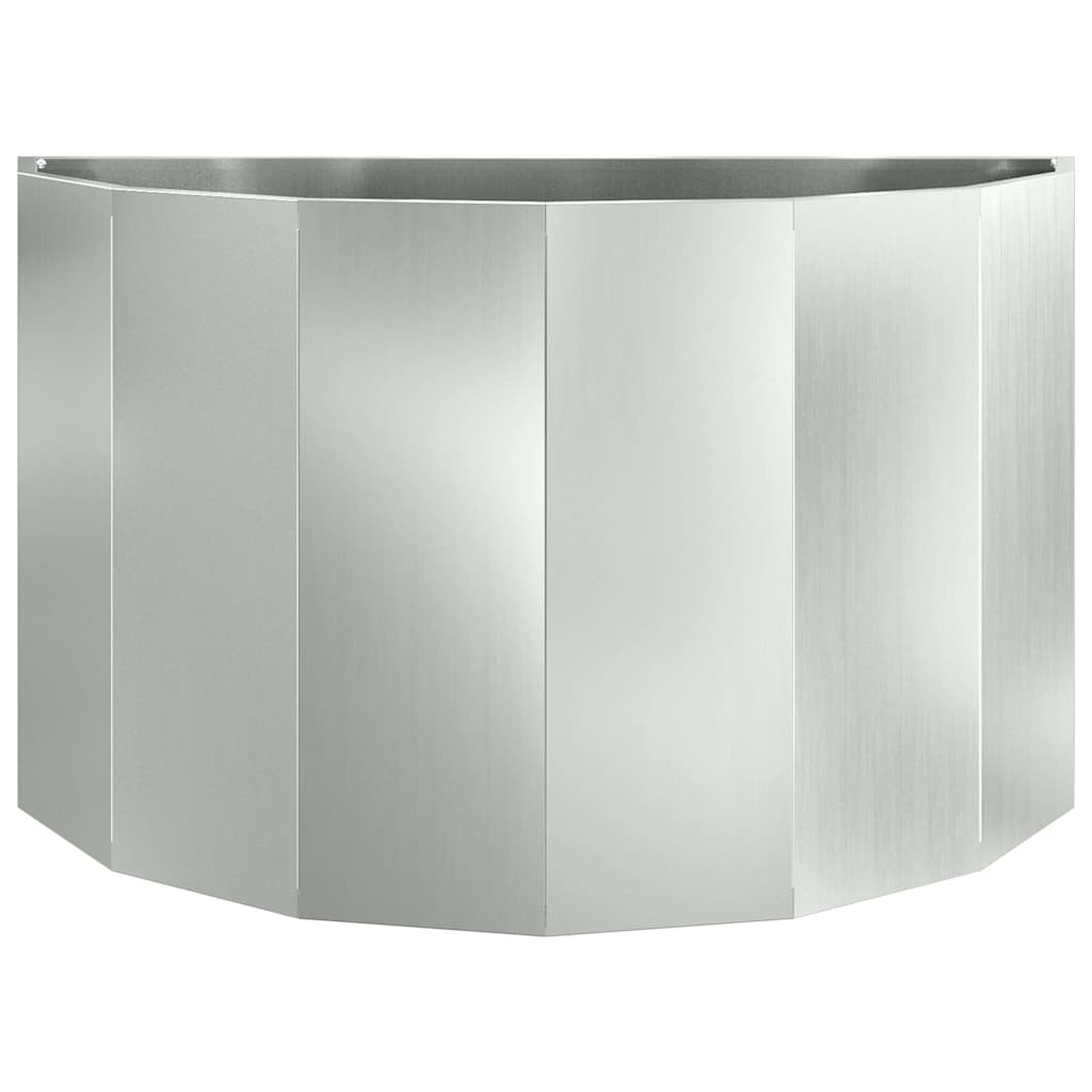 vidaXL Donica Srebrny 90 x 45 x 50 cm Stal Galwanizowana
