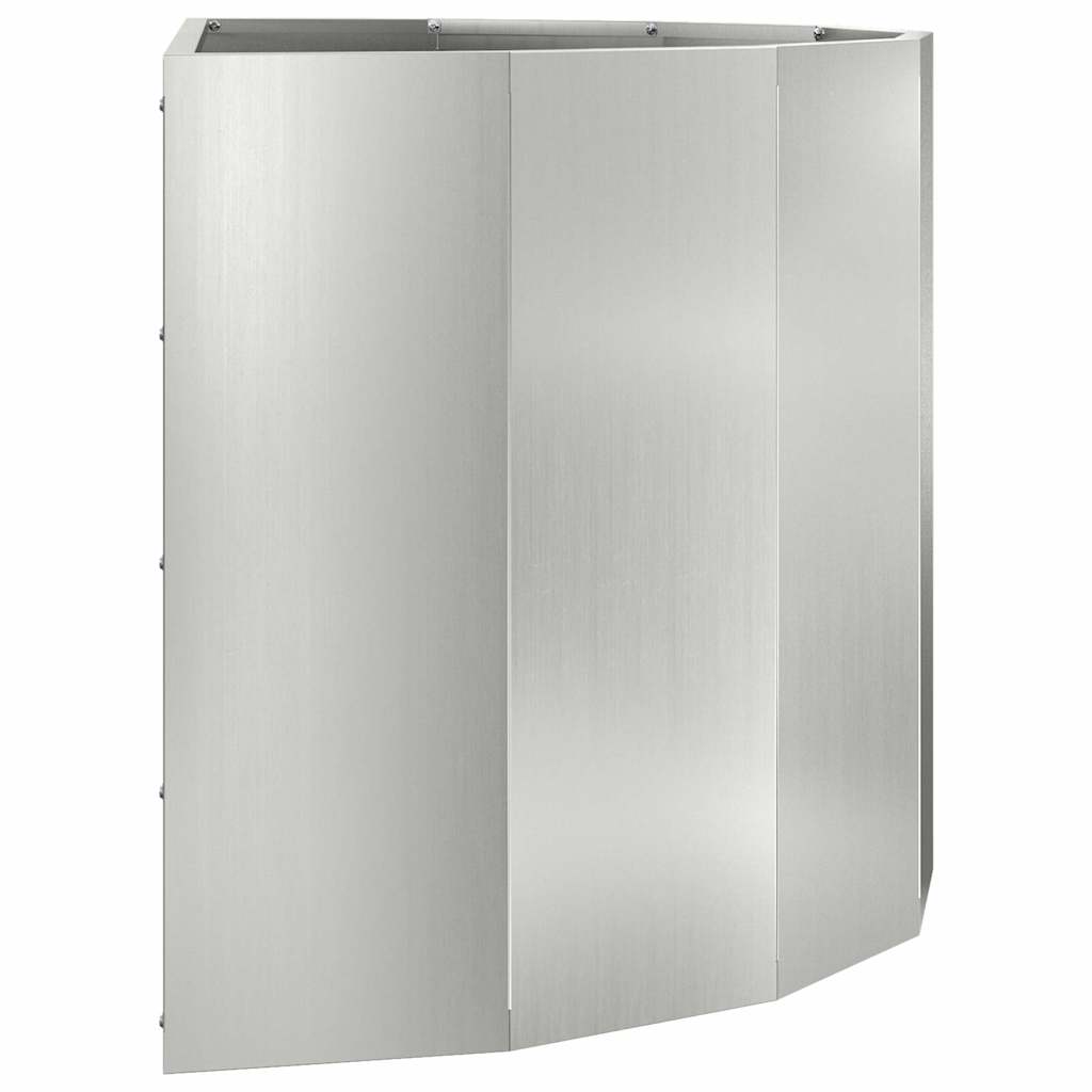 vidaXL Donica Srebrny 90 x 45 x 50 cm Stal Galwanizowana