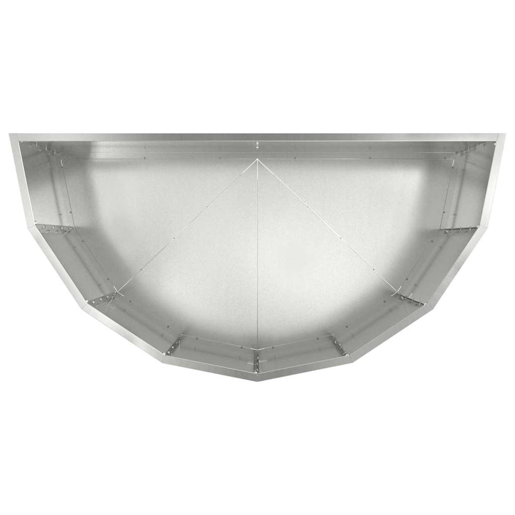 vidaXL Donica Srebrny 90 x 45 x 50 cm Stal Galwanizowana