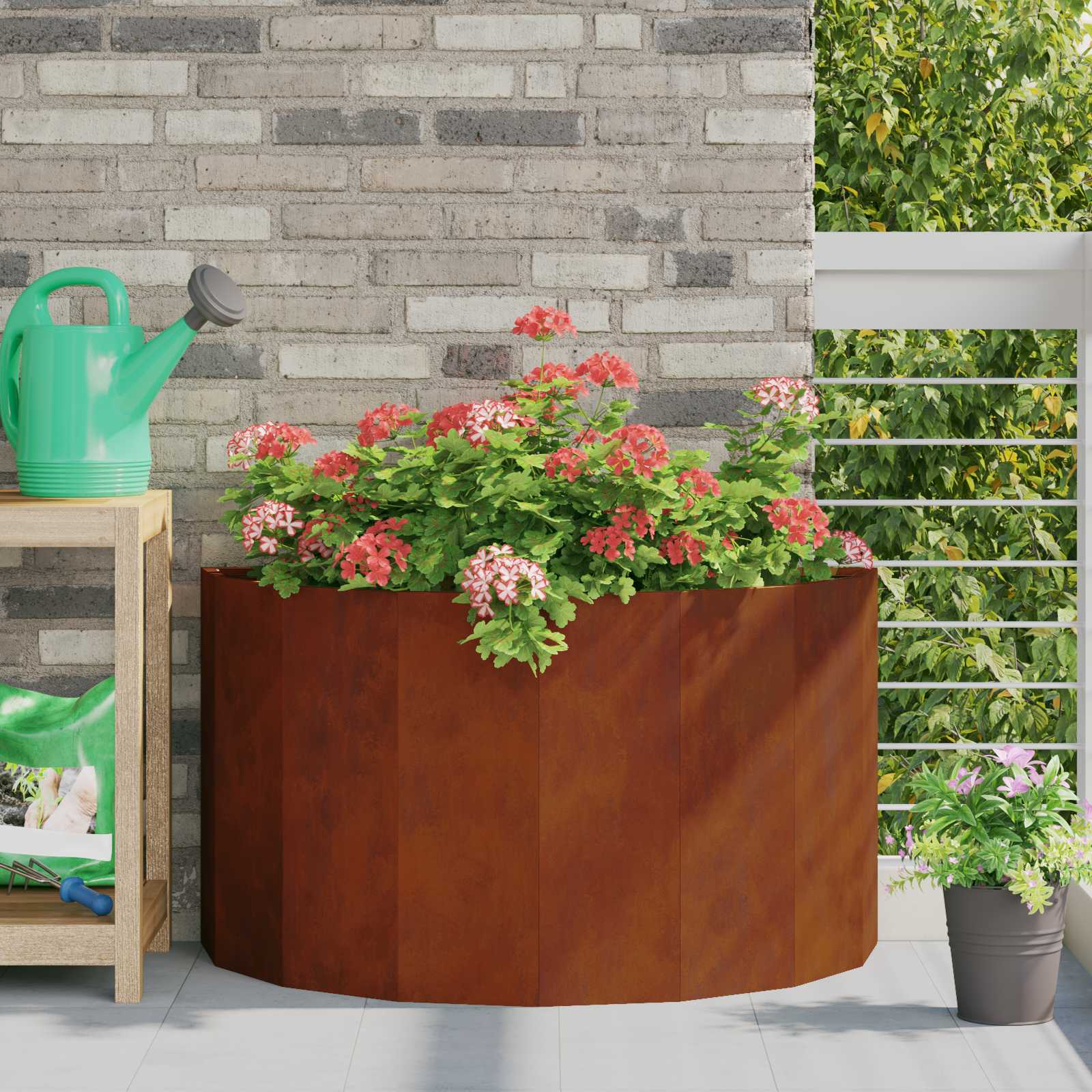 vidaXL Donica Rdzawy 90 x 45 x 50 cm