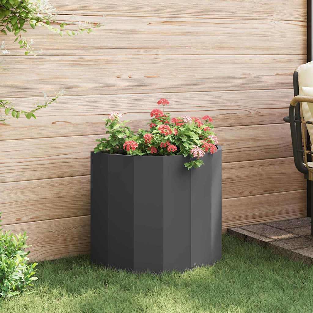 vidaXL Donica Czarny 60 x 30 x 50 cm Stal