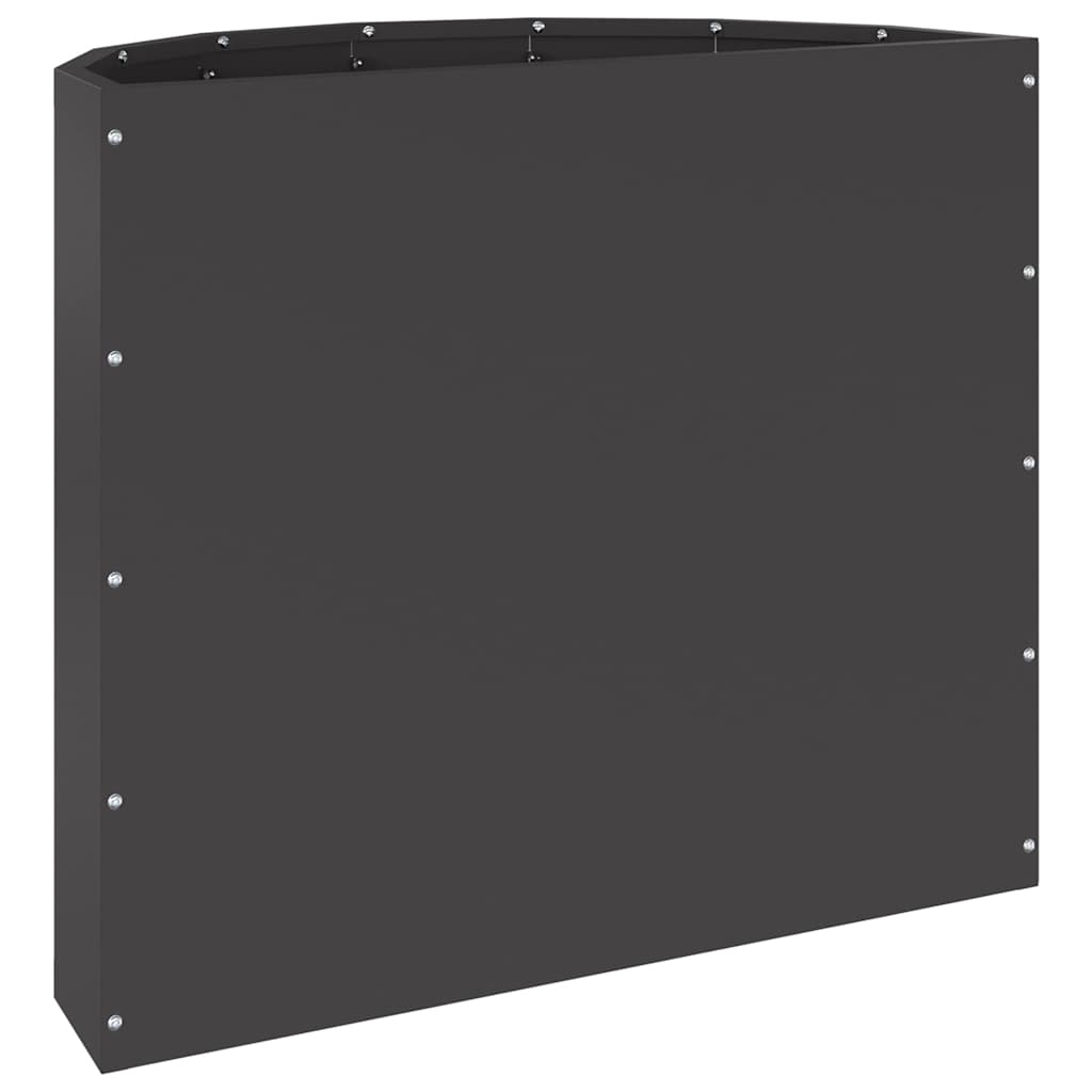vidaXL Donica Czarny 60 x 30 x 50 cm Stal
