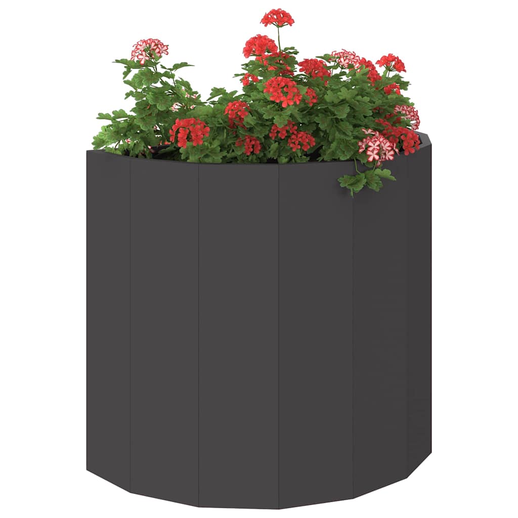 vidaXL Donica Czarny 60 x 30 x 50 cm Stal