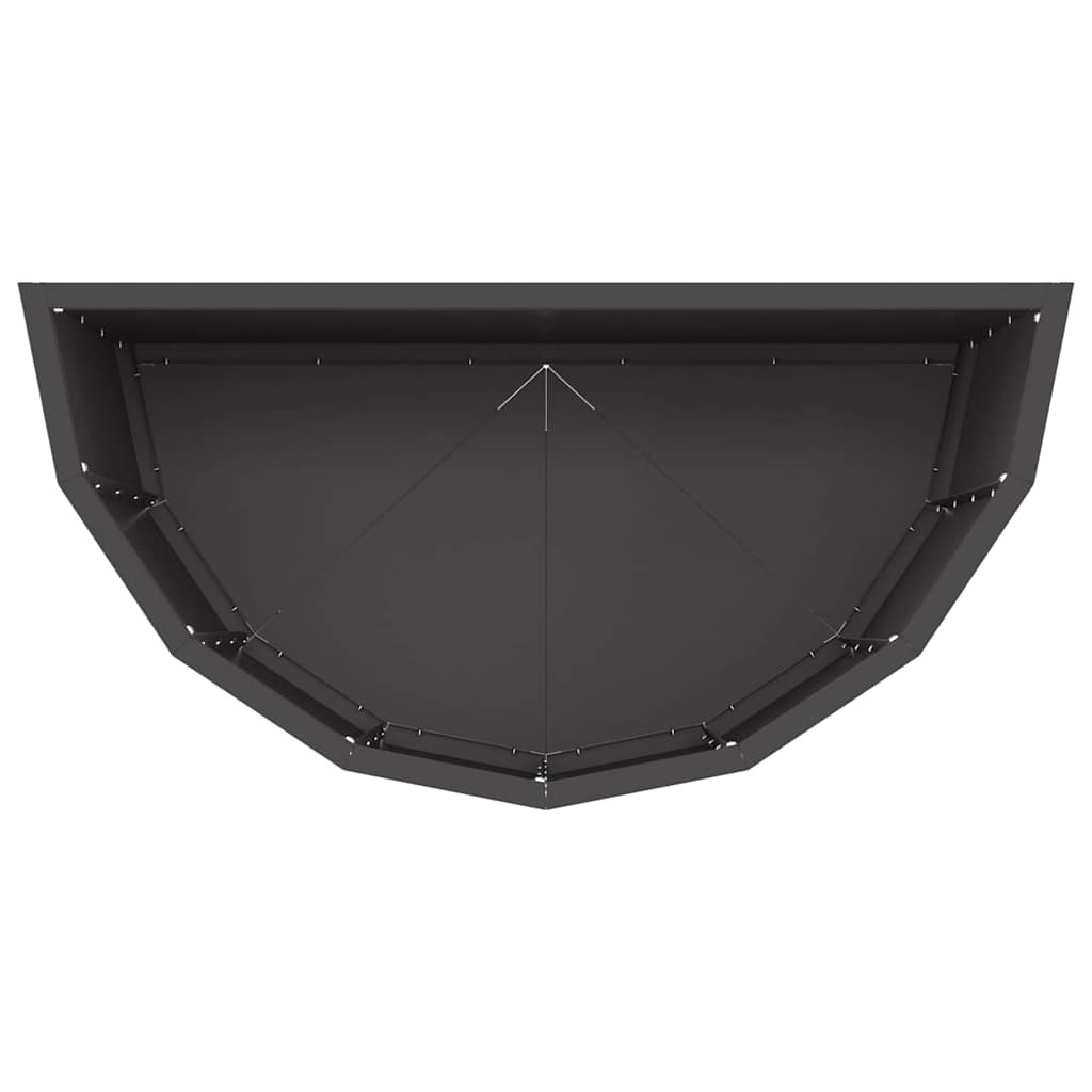 vidaXL Donica Czarny 60 x 30 x 50 cm Stal