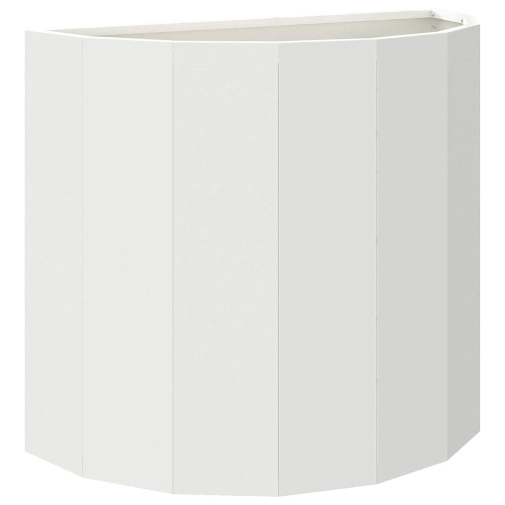 vidaXL Donica Biały 60 x 30 x 50 cm Stal