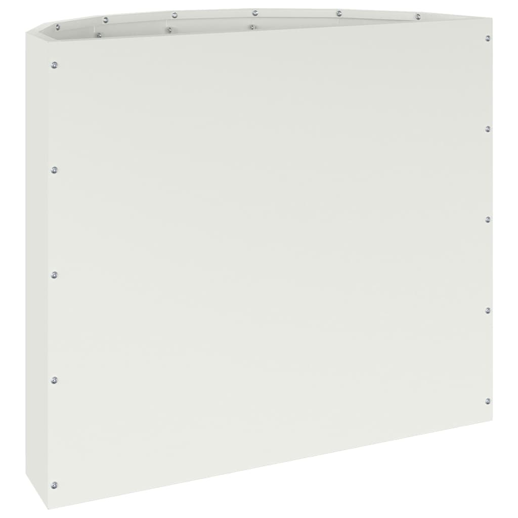 vidaXL Donica Biały 60 x 30 x 50 cm Stal