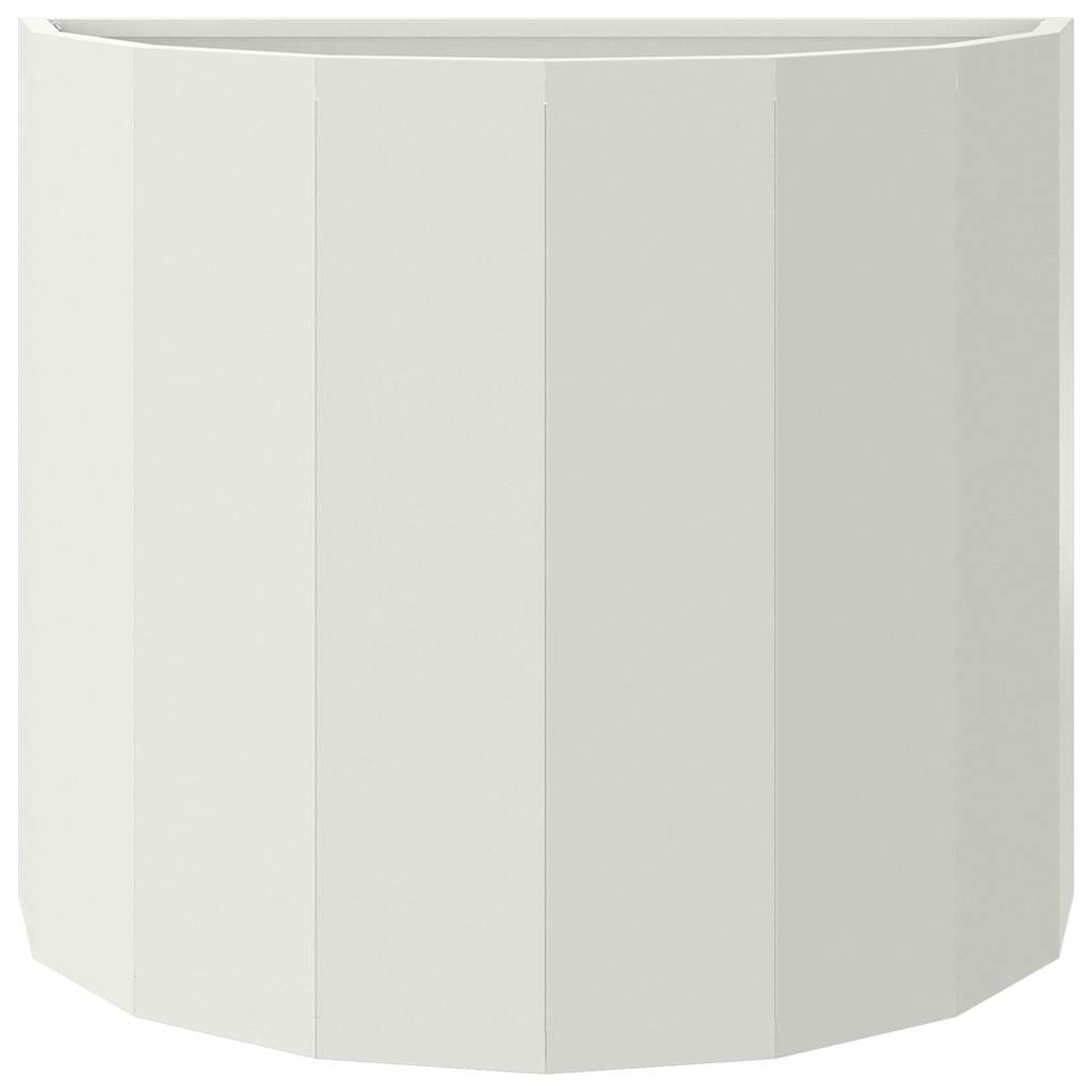 vidaXL Donica Biały 60 x 30 x 50 cm Stal