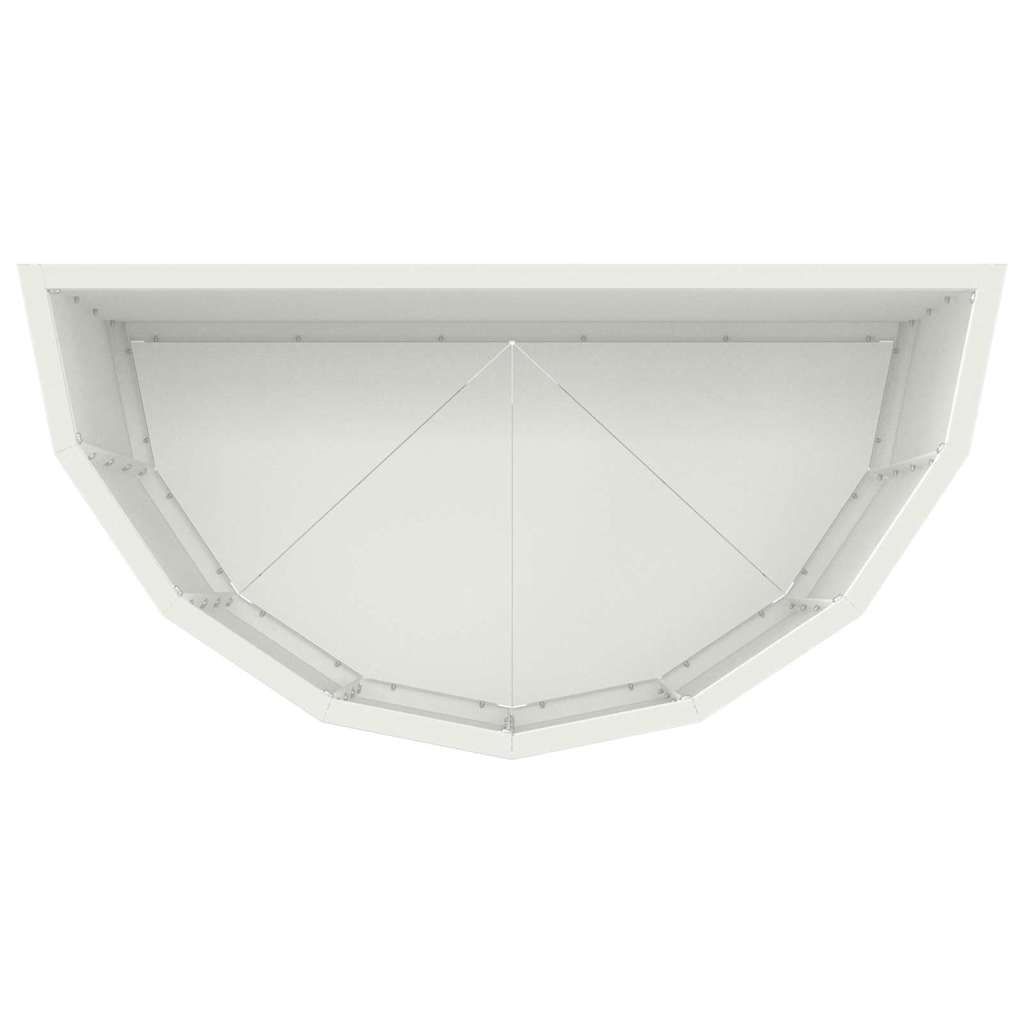 vidaXL Donica Biały 60 x 30 x 50 cm Stal