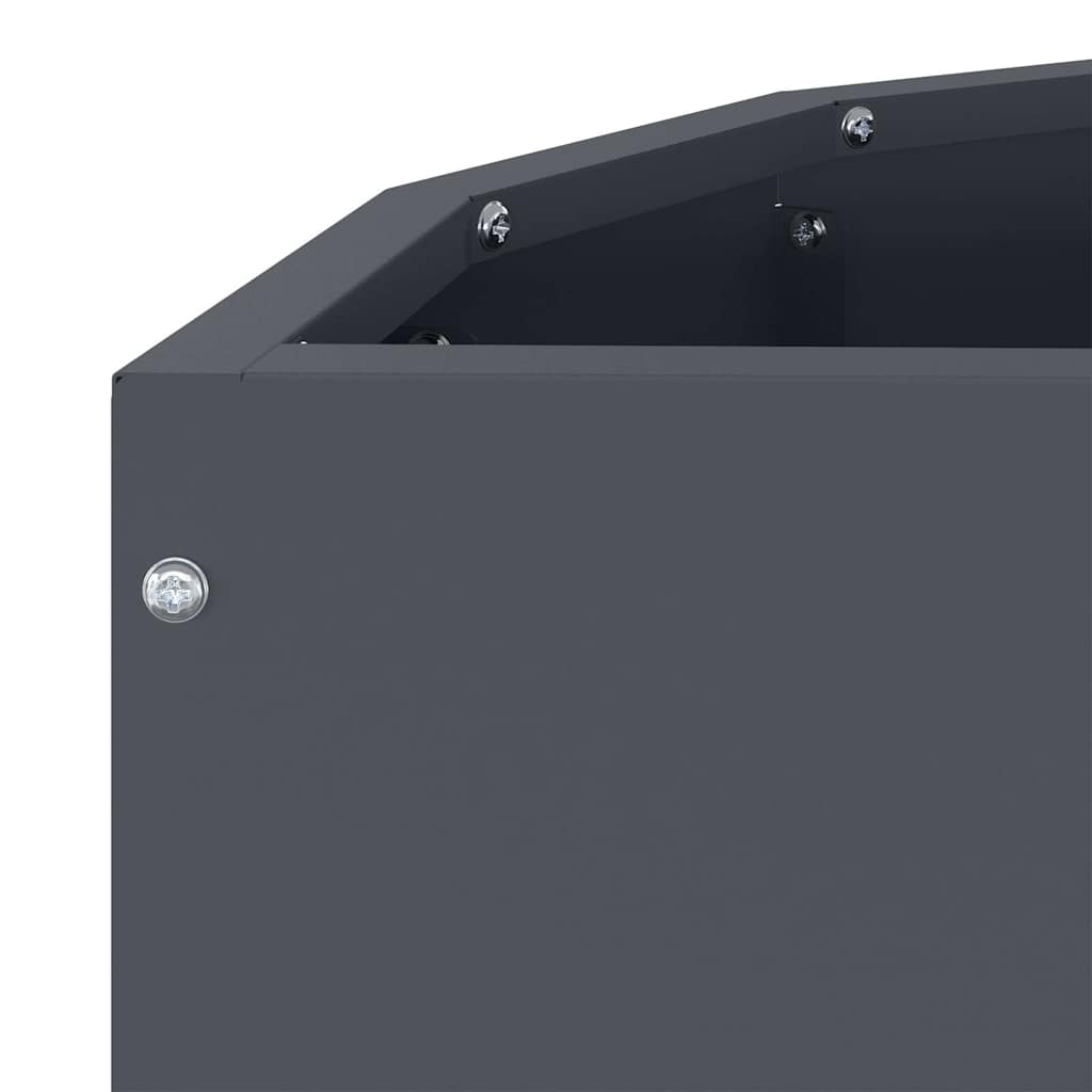 vidaXL Donica Antracyt 60 x 30 x 50 cm Stal
