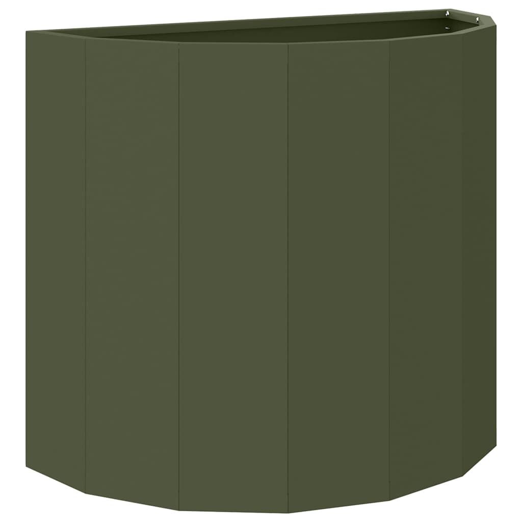 vidaXL Donica Zielony oliwkowy 60 x 30 x 50 cm Stal