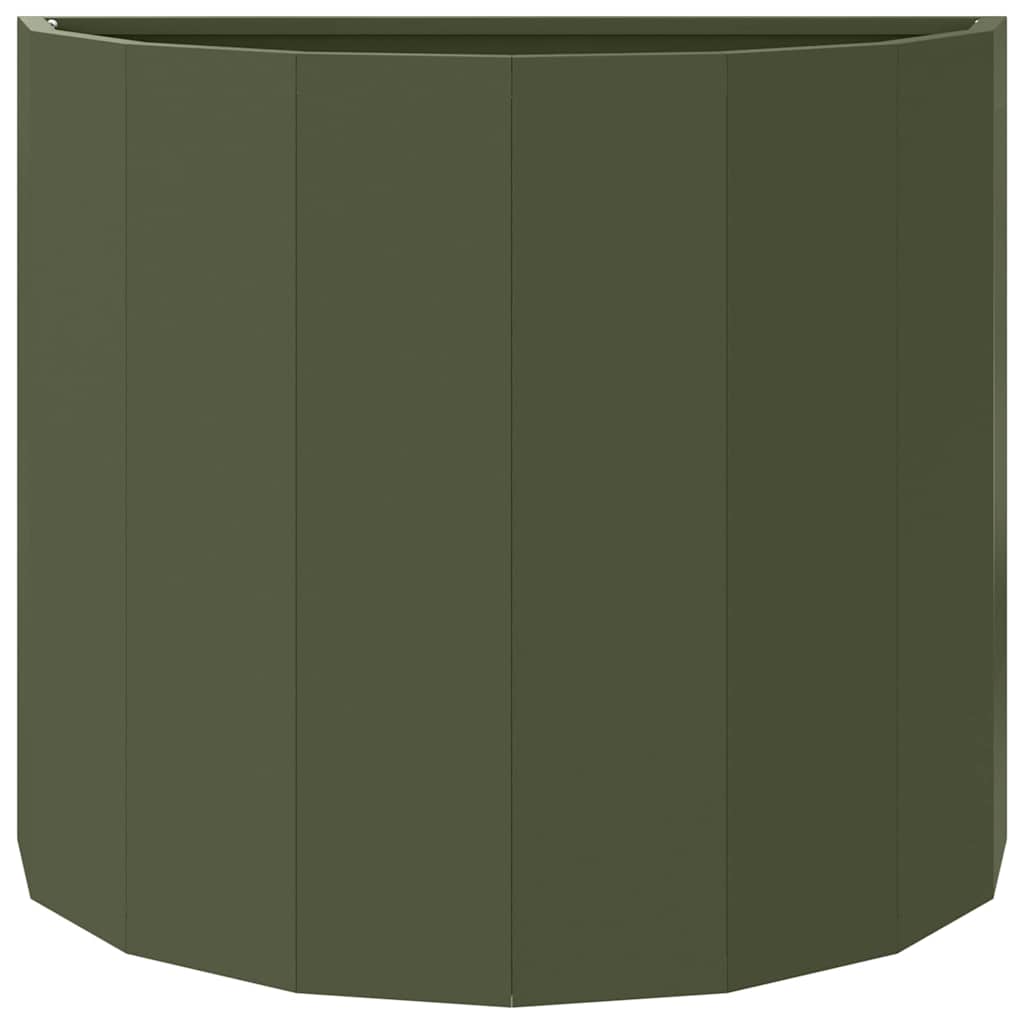 vidaXL Donica Zielony oliwkowy 60 x 30 x 50 cm Stal