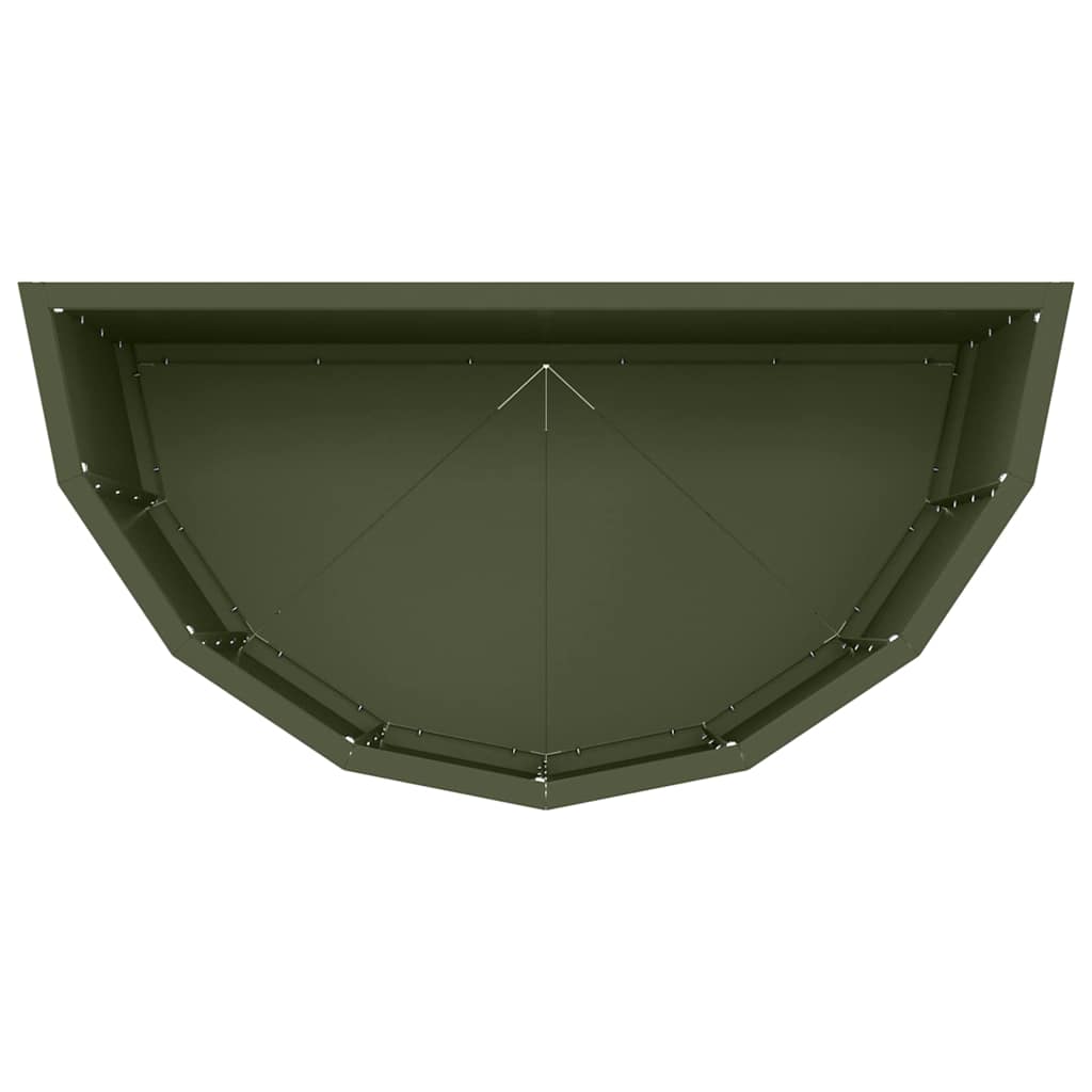 vidaXL Donica Zielony oliwkowy 60 x 30 x 50 cm Stal