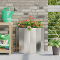 vidaXL Donica Srebrny 60 x 30 x 50 cm Stal nierdzewna