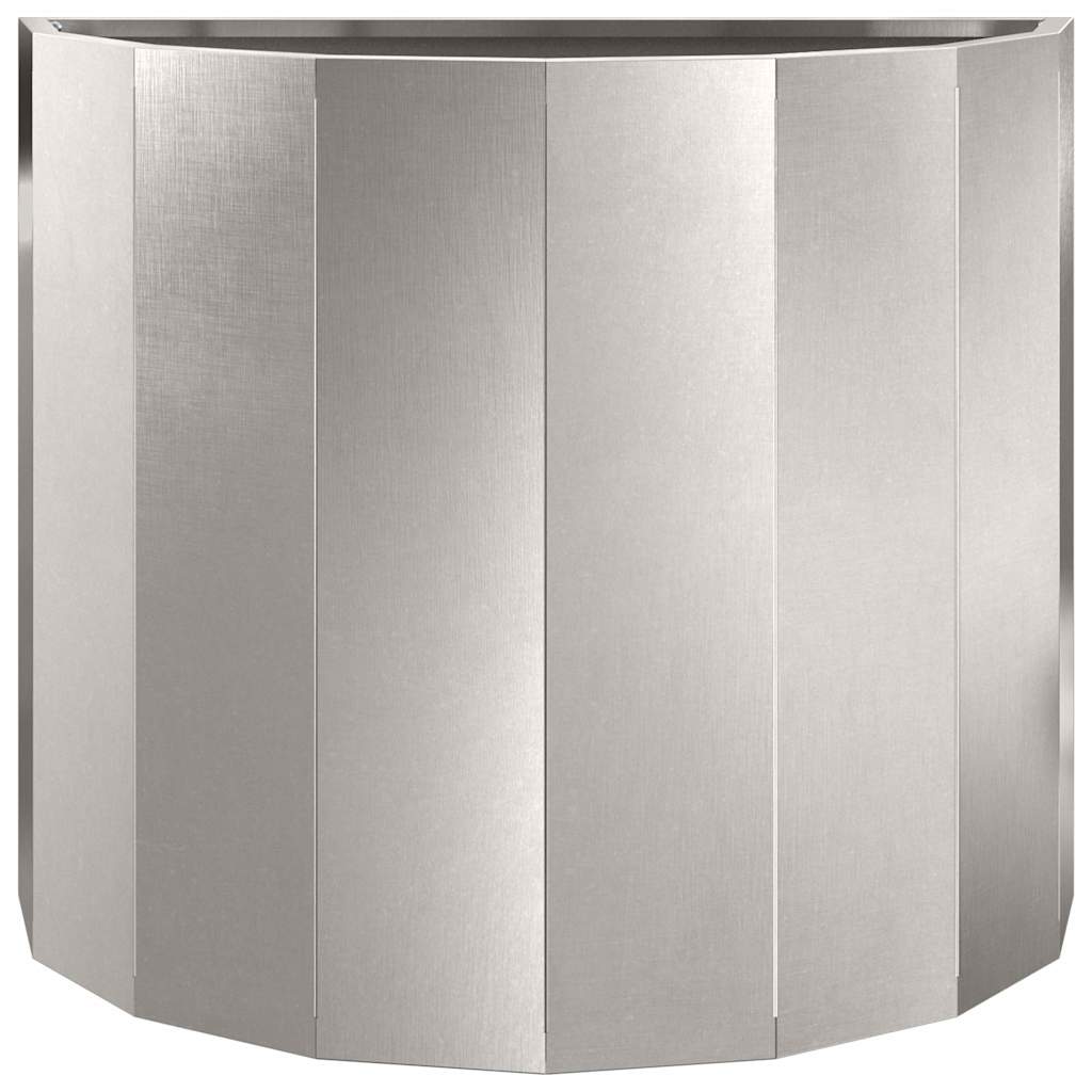 vidaXL Donica Srebrny 60 x 30 x 50 cm Stal nierdzewna