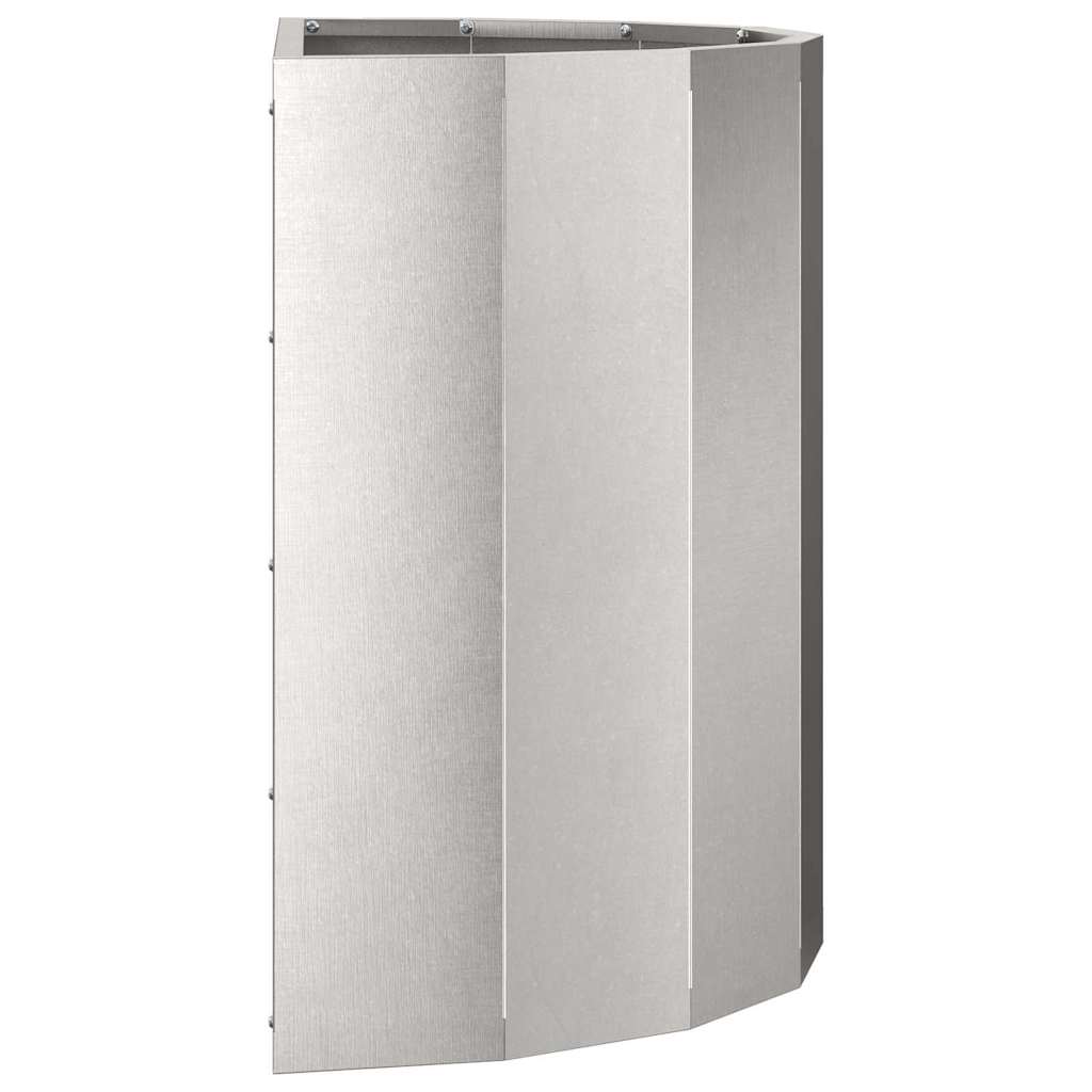 vidaXL Donica Srebrny 60 x 30 x 50 cm Stal nierdzewna