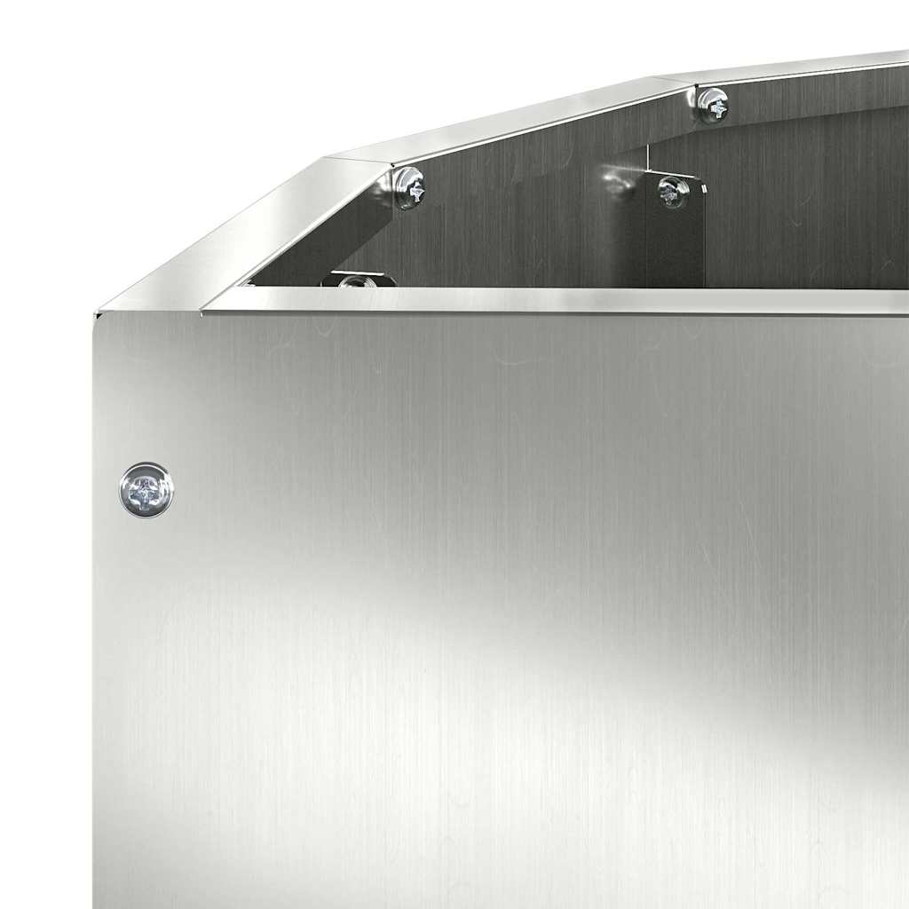 vidaXL Donica Srebrny 60 x 30 x 50 cm Stal Galwanizowana