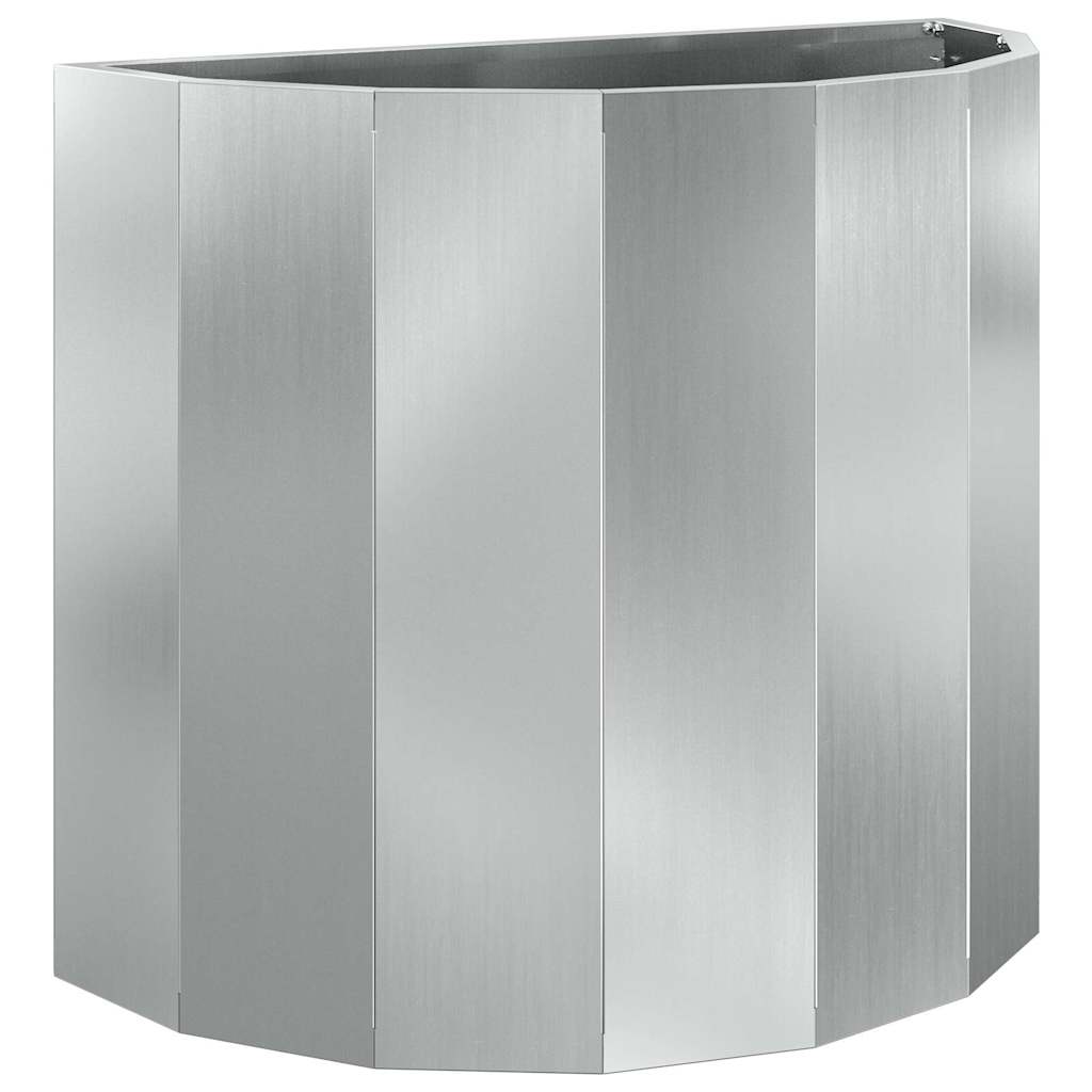 vidaXL Donica Srebrny 60 x 30 x 50 cm Stal Galwanizowana