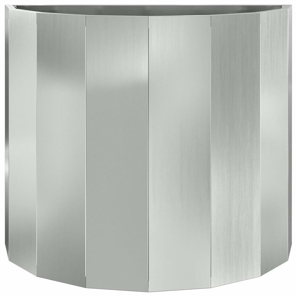 vidaXL Donica Srebrny 60 x 30 x 50 cm Stal Galwanizowana