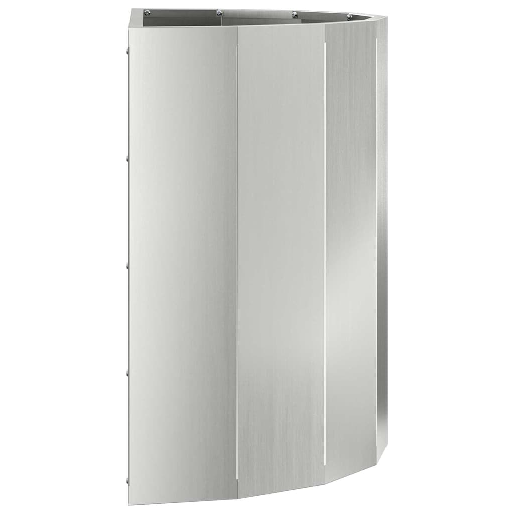 vidaXL Donica Srebrny 60 x 30 x 50 cm Stal Galwanizowana