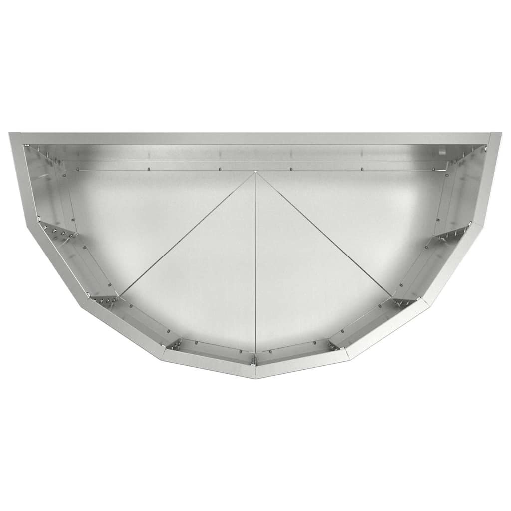 vidaXL Donica Srebrny 60 x 30 x 50 cm Stal Galwanizowana