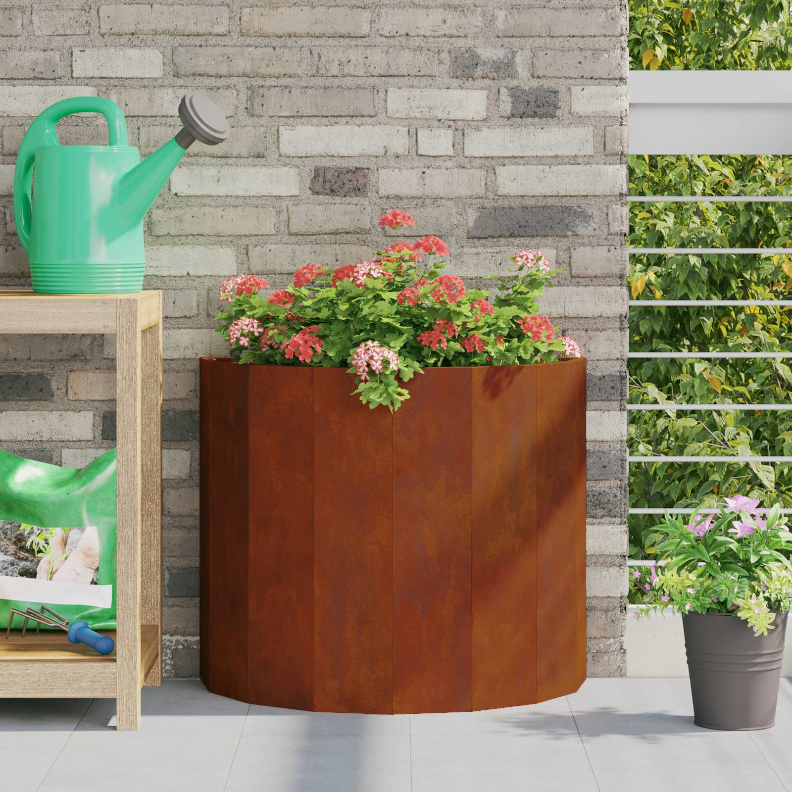 vidaXL Donica Rdzawy 60 x 30 x 50 cm