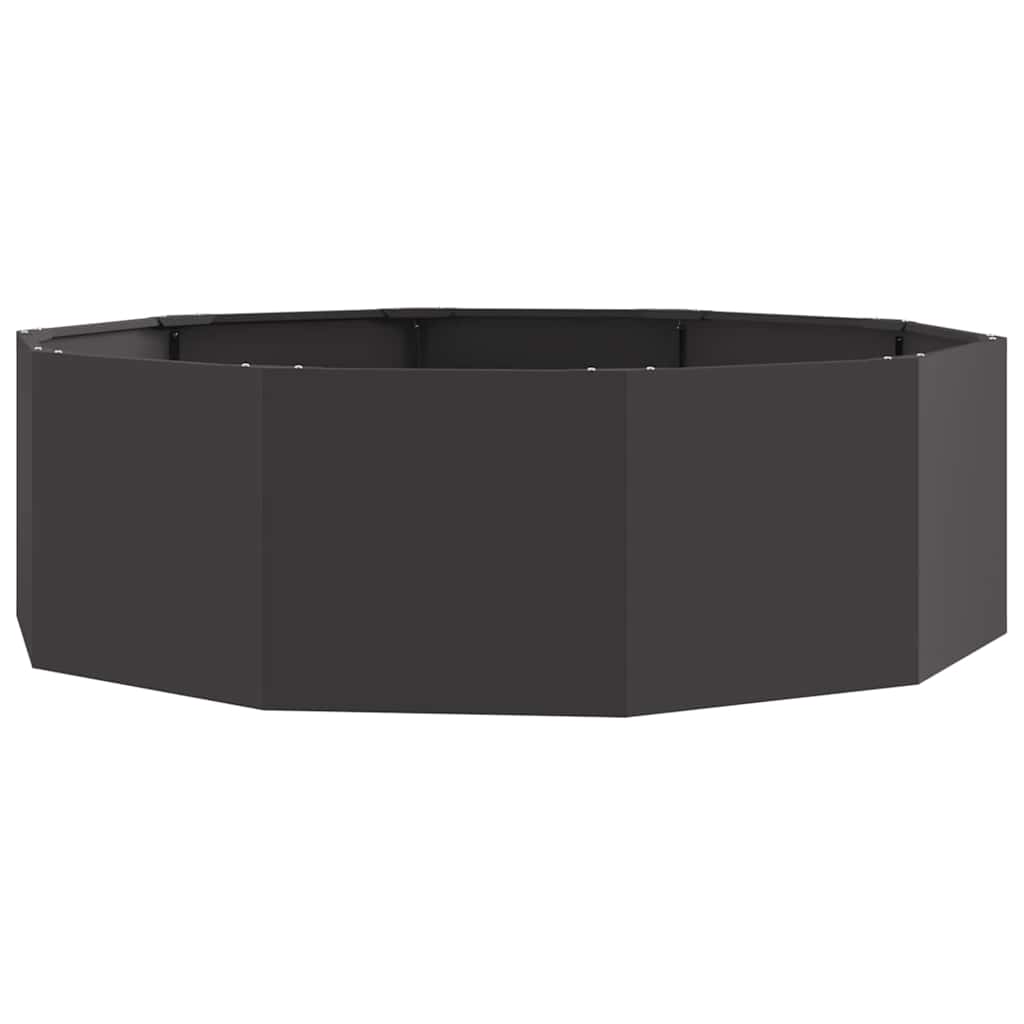 vidaXL Donica Czarny 120 x 120 x 35 cm Stal
