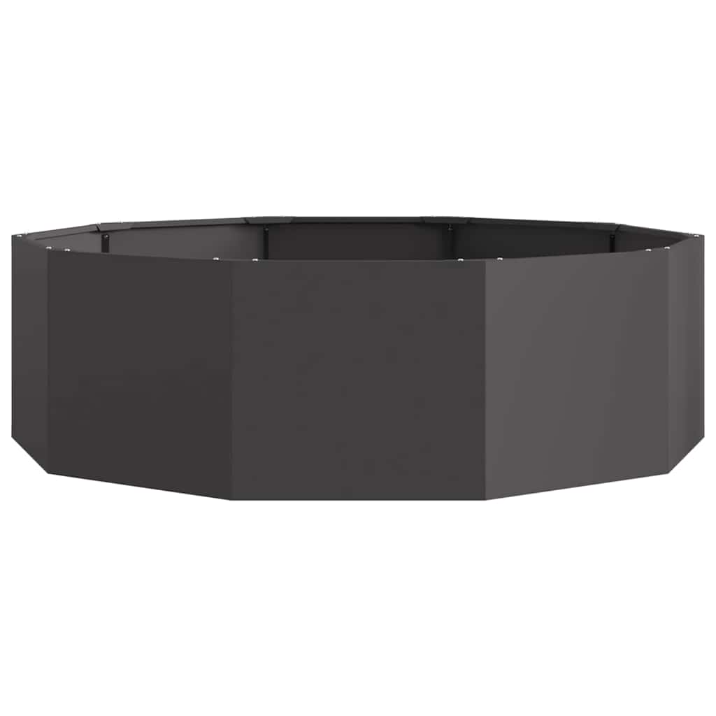 vidaXL Donica Czarny 120 x 120 x 35 cm Stal