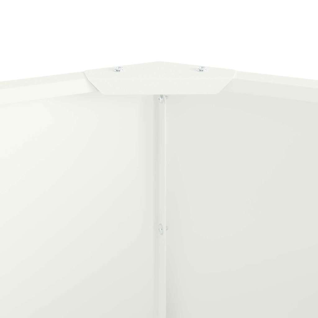 vidaXL Donica Biały 120 x 120 x 35 cm Stal