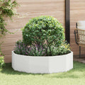 vidaXL Donica Biały 120 x 120 x 35 cm Stal
