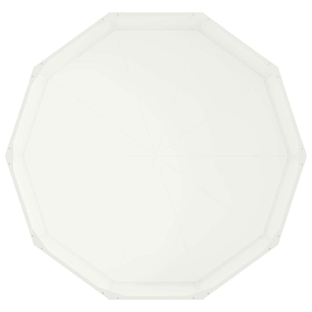 vidaXL Donica Biały 120 x 120 x 35 cm Stal
