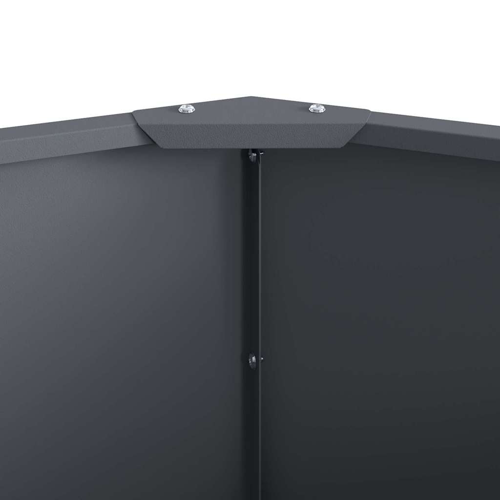 vidaXL Donica Antracyt 120 x 120 x 35 cm Stal