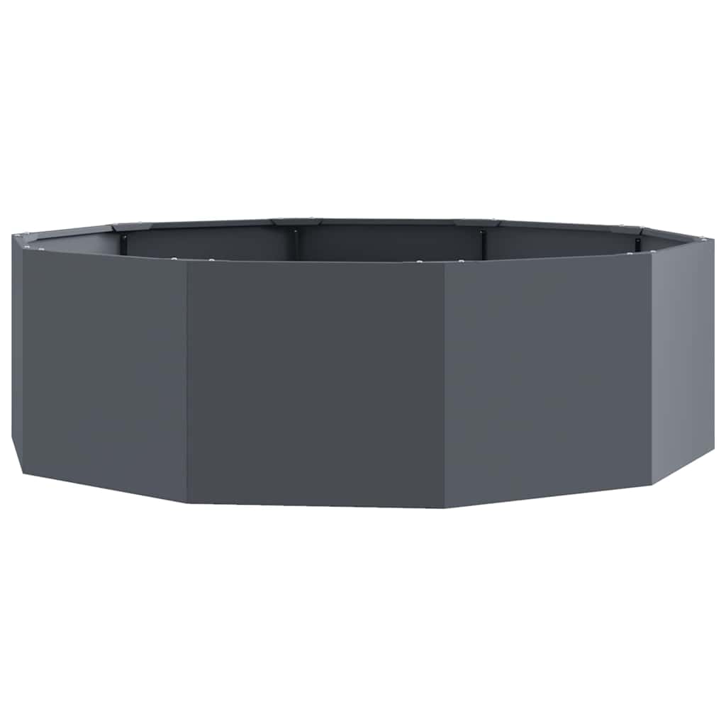 vidaXL Donica Antracyt 120 x 120 x 35 cm Stal