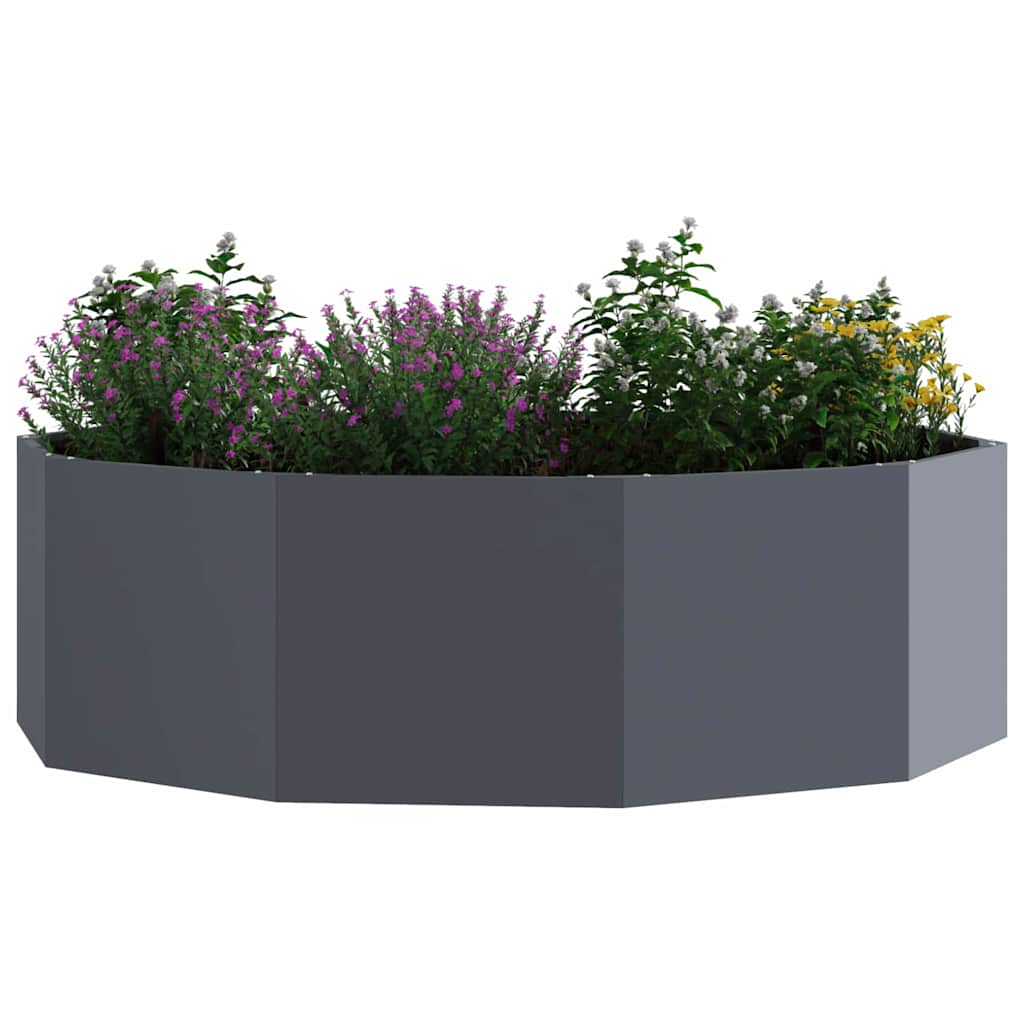 vidaXL Donica Antracyt 120 x 120 x 35 cm Stal