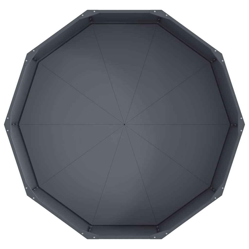 vidaXL Donica Antracyt 120 x 120 x 35 cm Stal