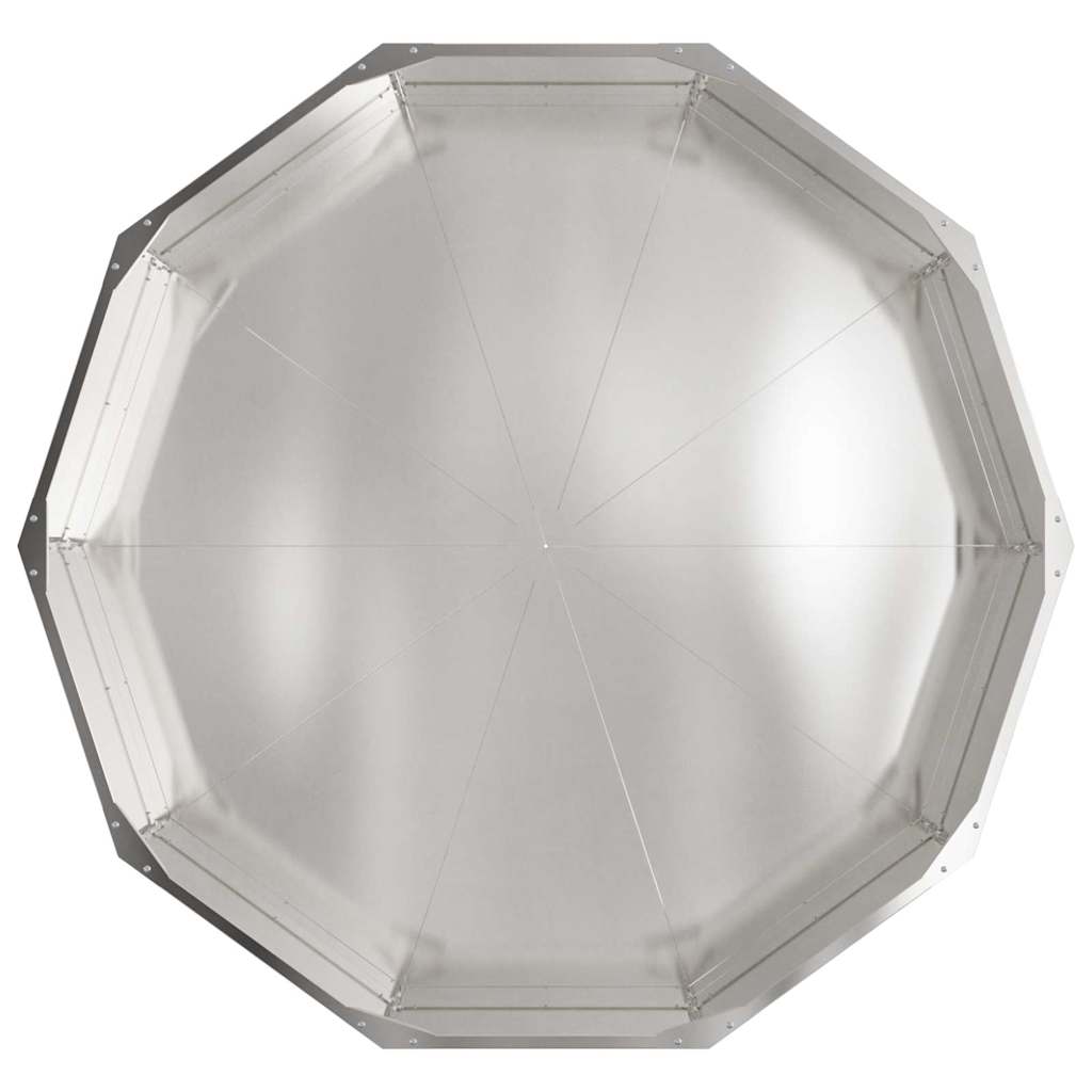 vidaXL Donica Srebrny 120 x 120 x 35 cm Stal nierdzewna