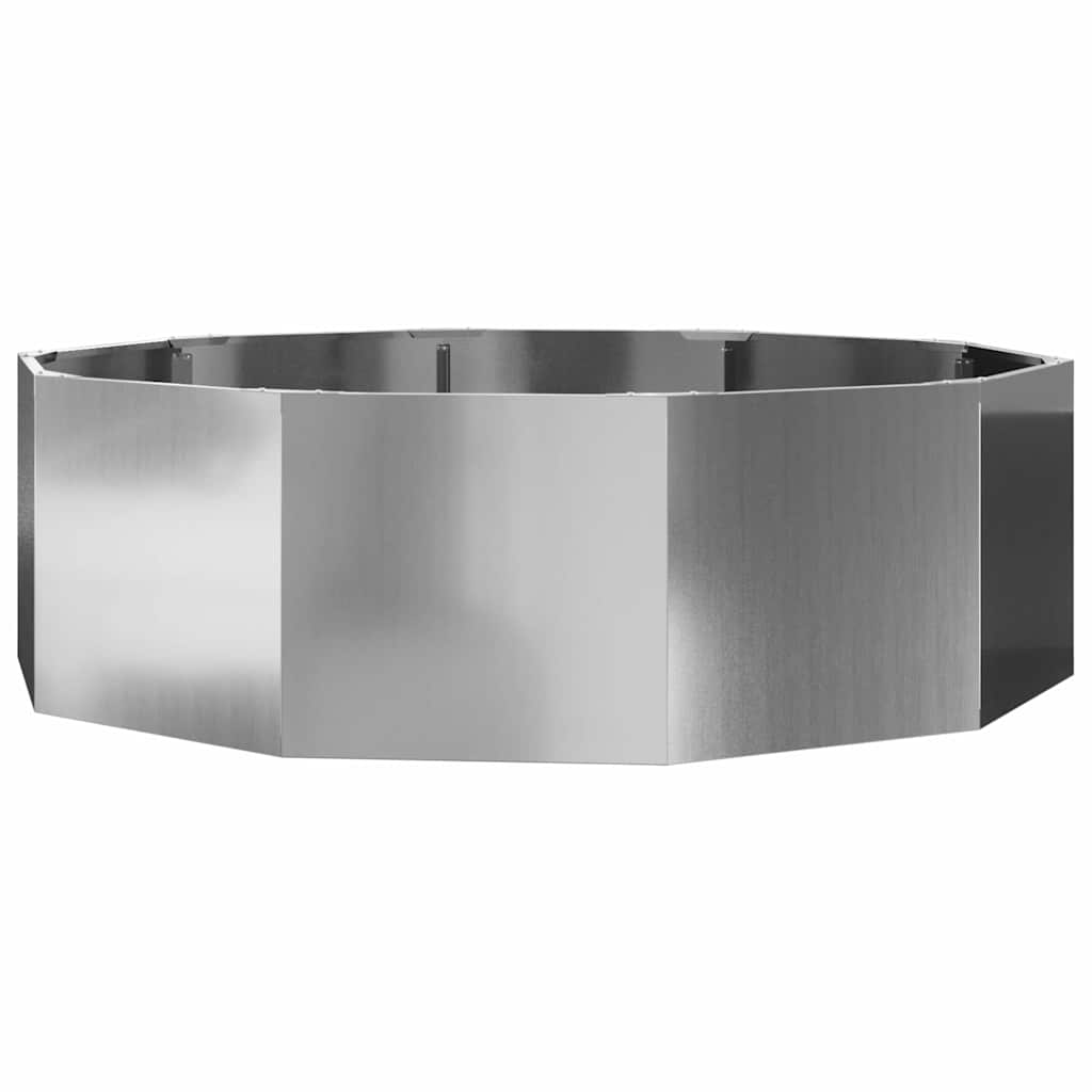 vidaXL Donica Srebrny 120 x 120 x 35 cm Stal Galwanizowana