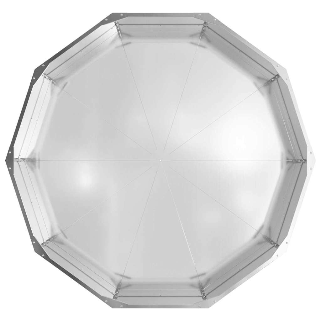 vidaXL Donica Srebrny 120 x 120 x 35 cm Stal Galwanizowana
