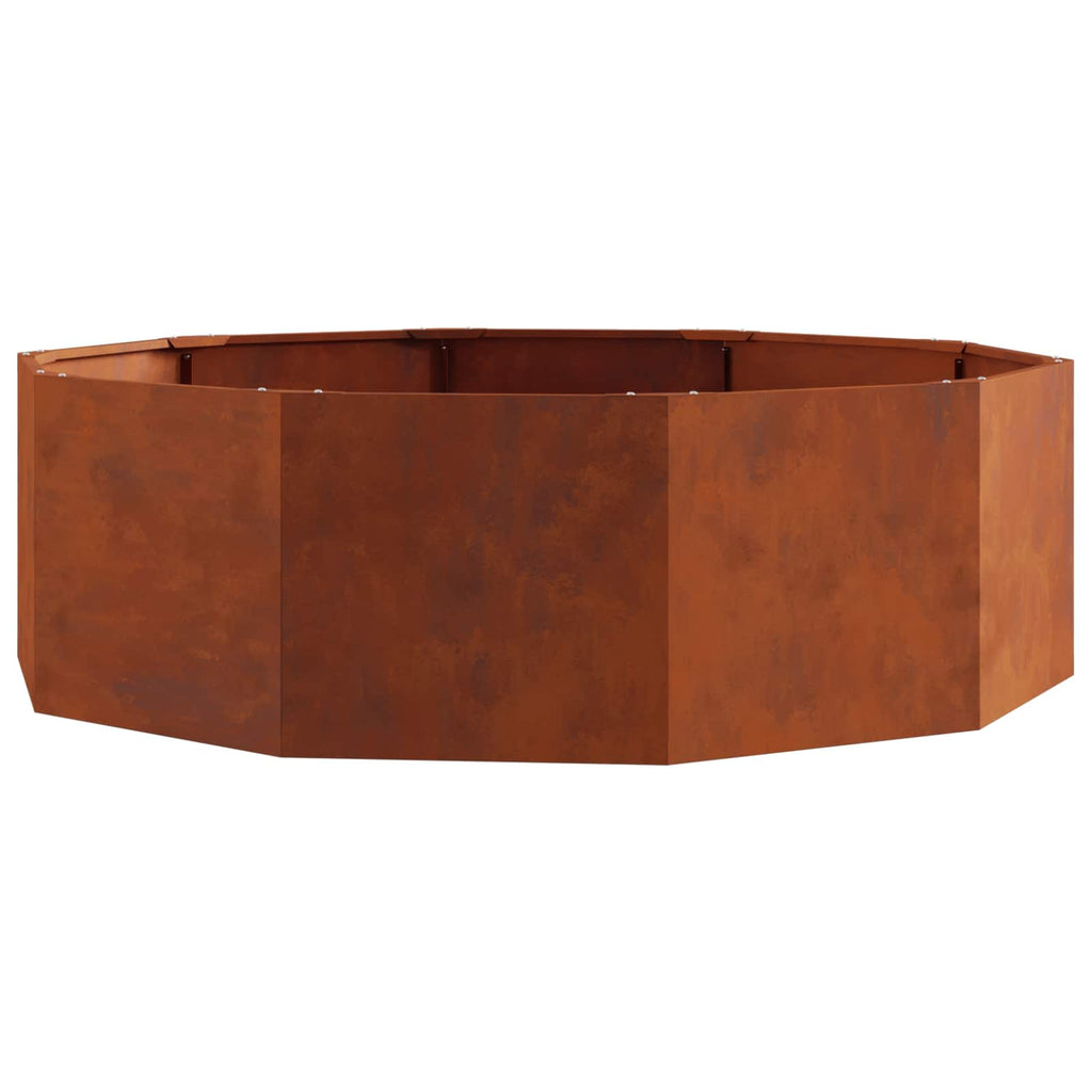 vidaXL Donica Rdzawy 120 x 120 x 35 cm