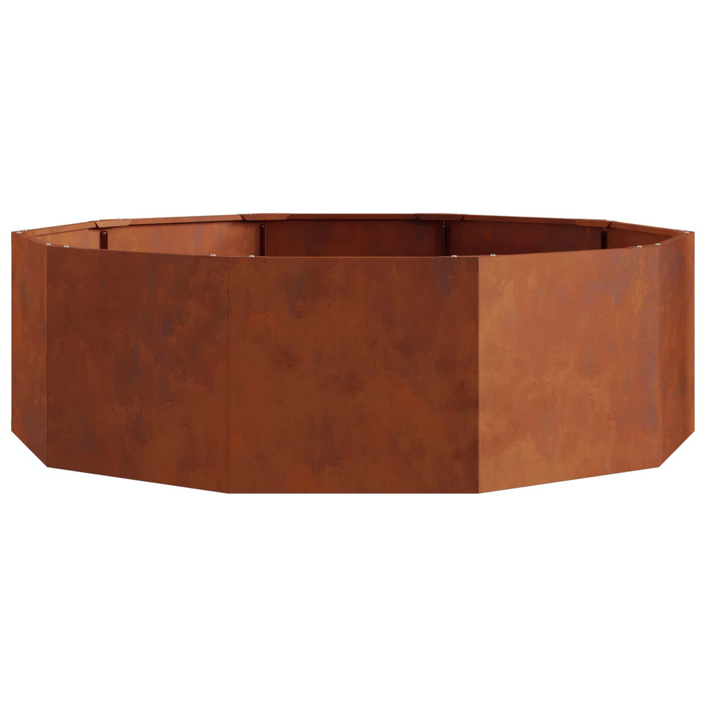 vidaXL Donica Rdzawy 120 x 120 x 35 cm
