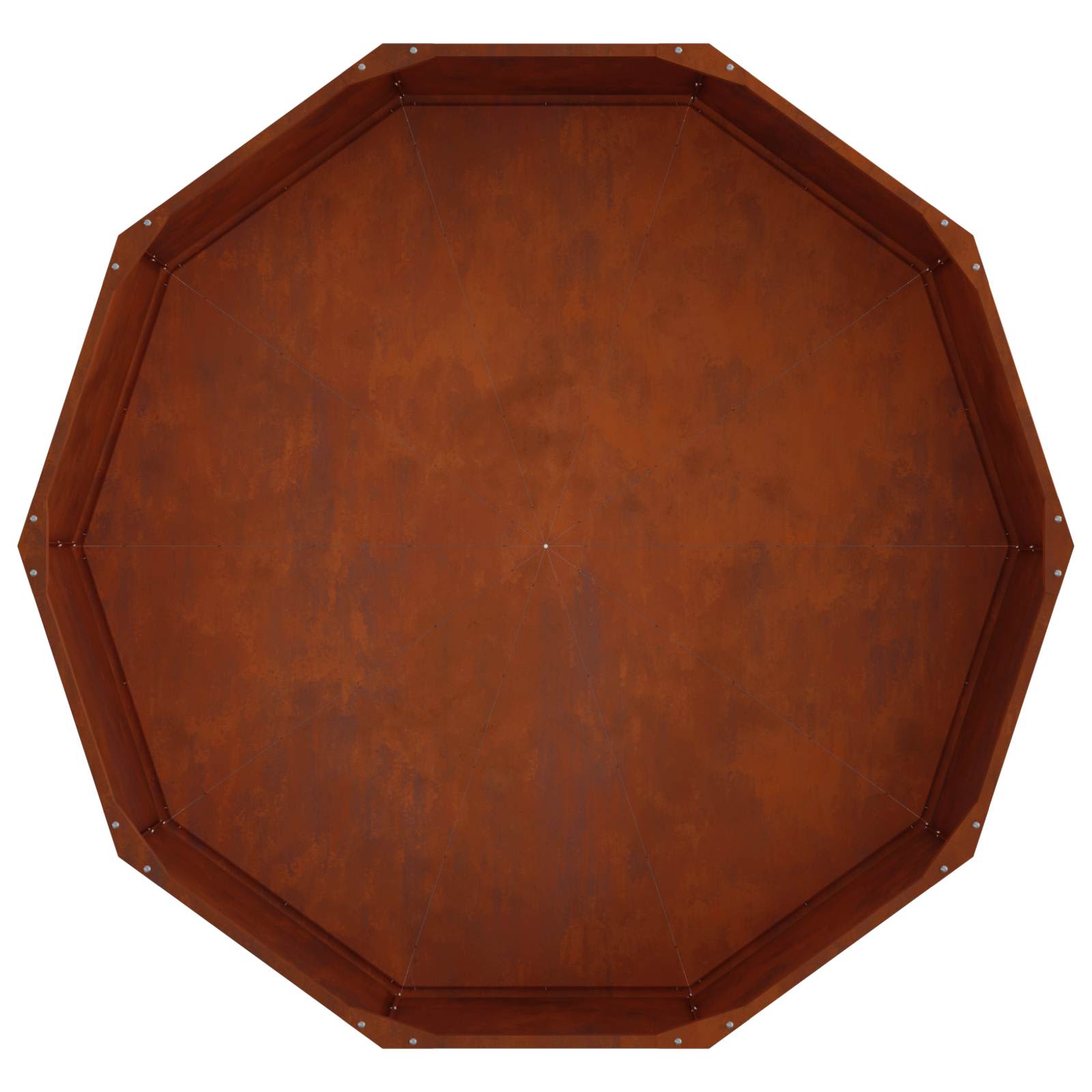 vidaXL Donica Rdzawy 120 x 120 x 35 cm
